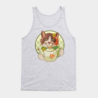 Calico Cat and Tea Tank Top